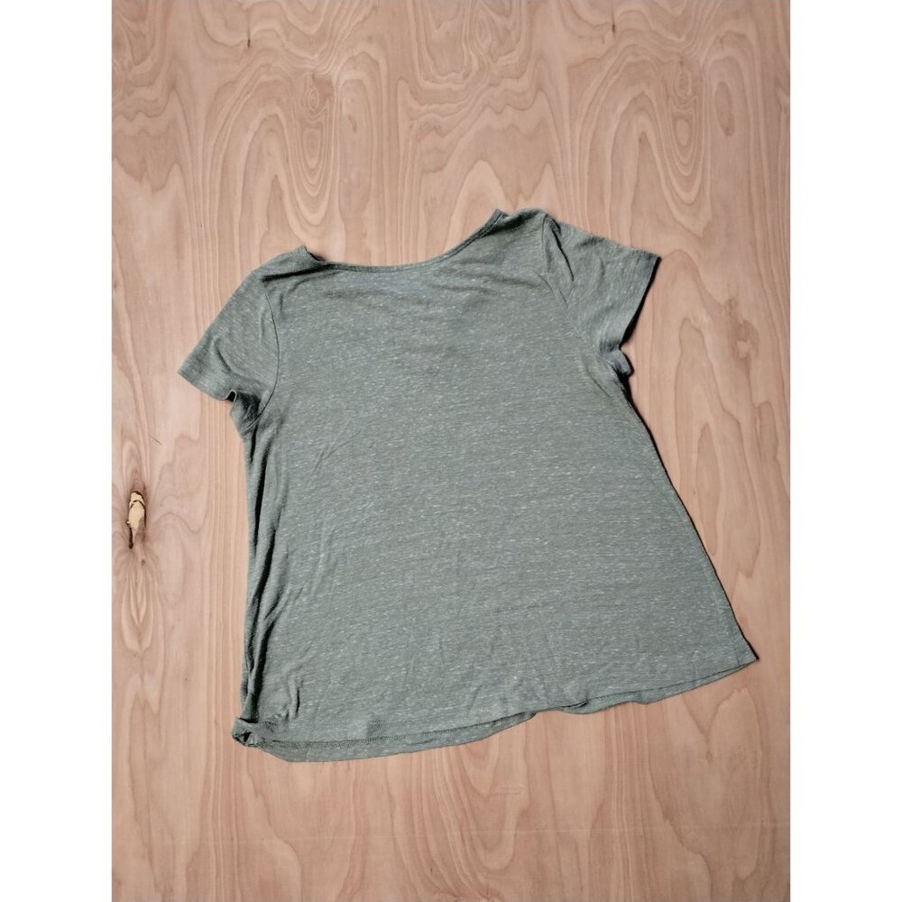 Women Mossimo Sage Green Short Sleeve Stretch Top Small - Picture 2 of 6